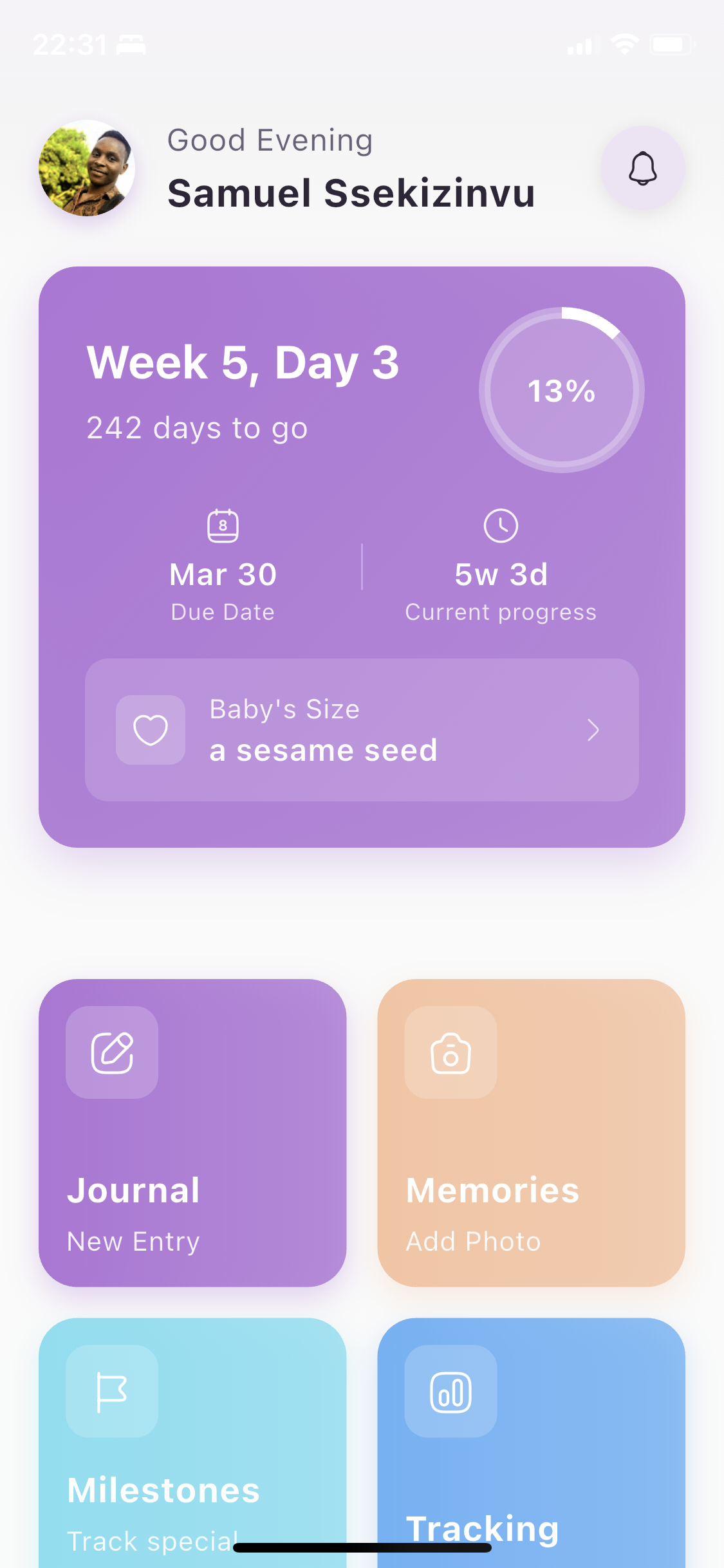 Bloombook App Interface